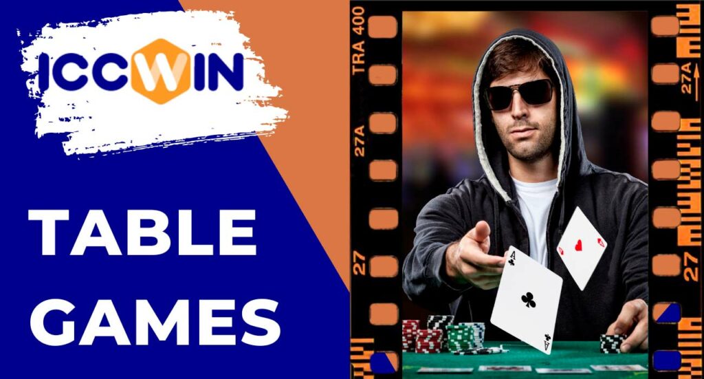 Casino Table Games on the ICCWIN website